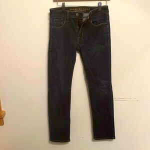 AE Slim Straight Dark Jean Pants